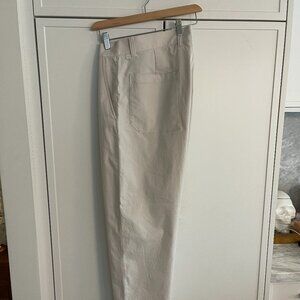 Lululemon Men's Relaxed-Tapered Twill Trouser Cropped, Bone White Size 34